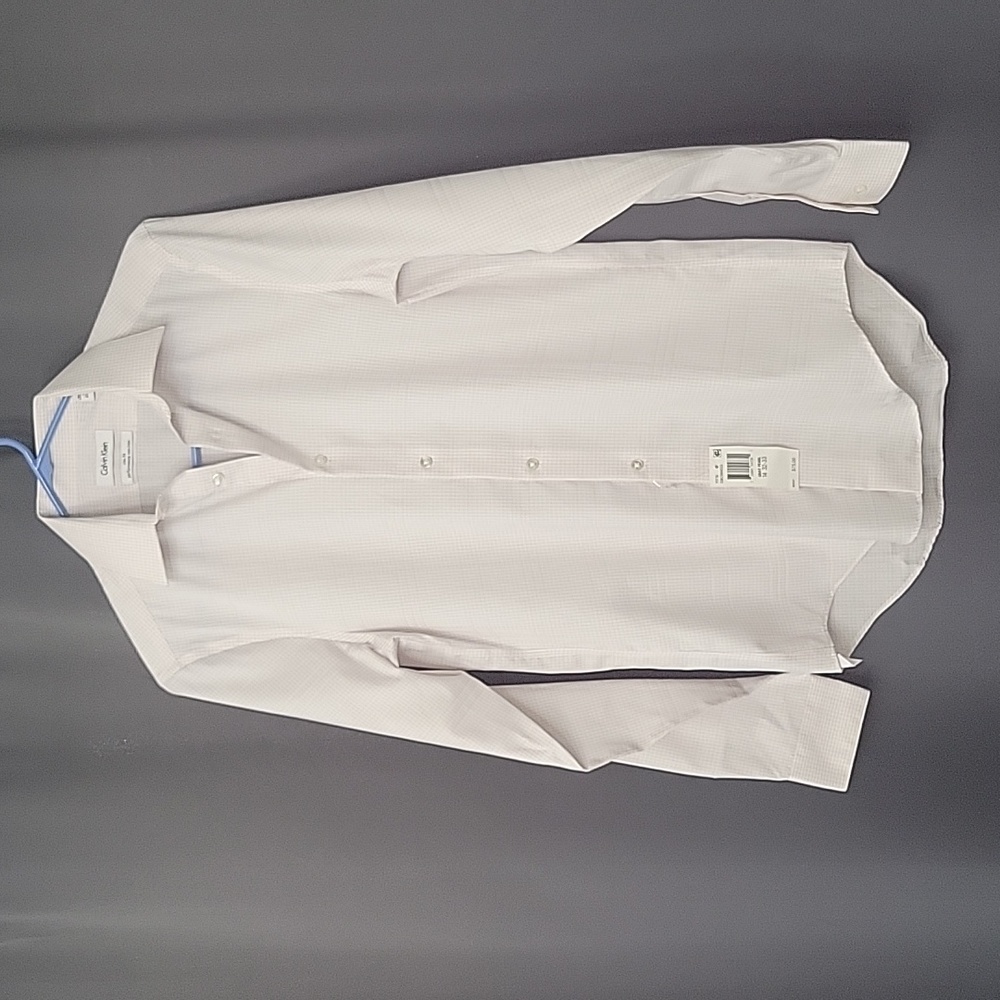 NWT Calvin Klein long sleeve buttondown neck size 14 32/33
